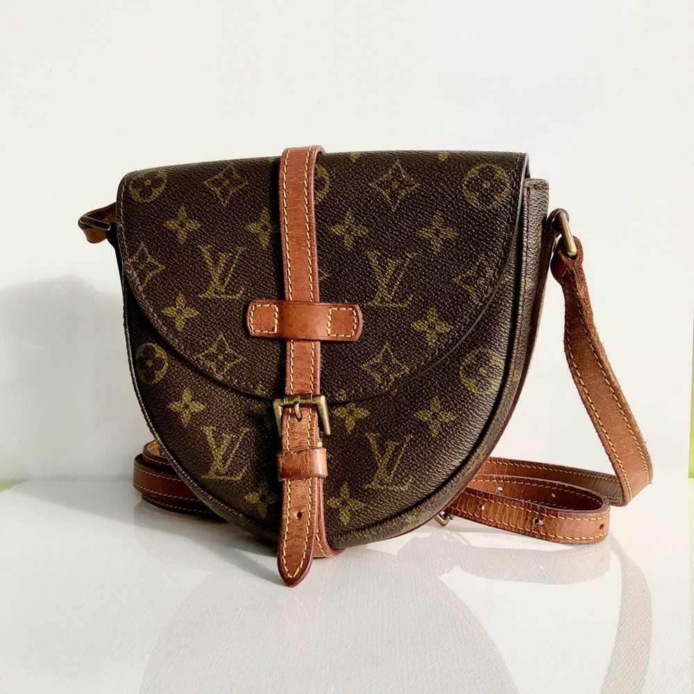 Auth LOUIS VUITTON Chantilly PM Monogram Crossbody Shoulder Bag